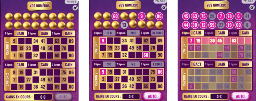 bingo screens